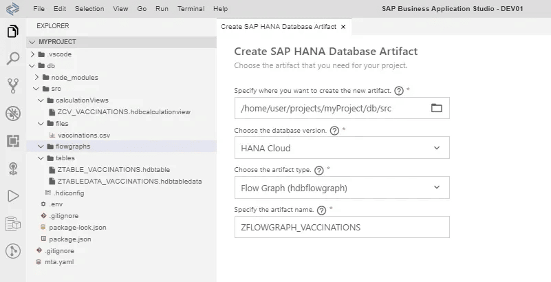 Create SAP HANA Database